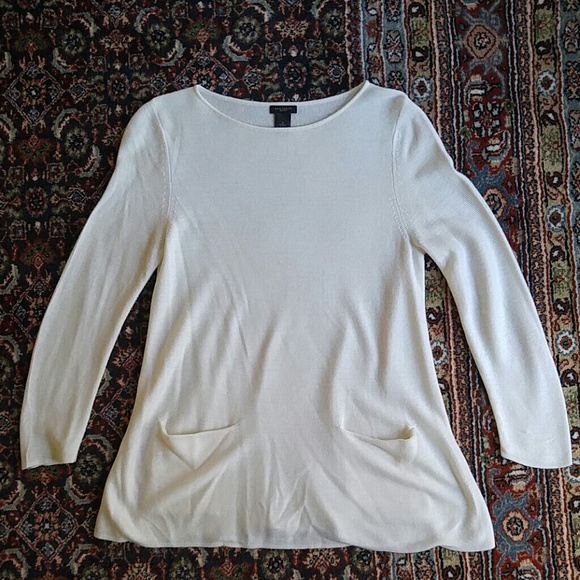 ♦ 3 for $15 Ann Taylor Cream Tunic Top - Picture 8 of 8